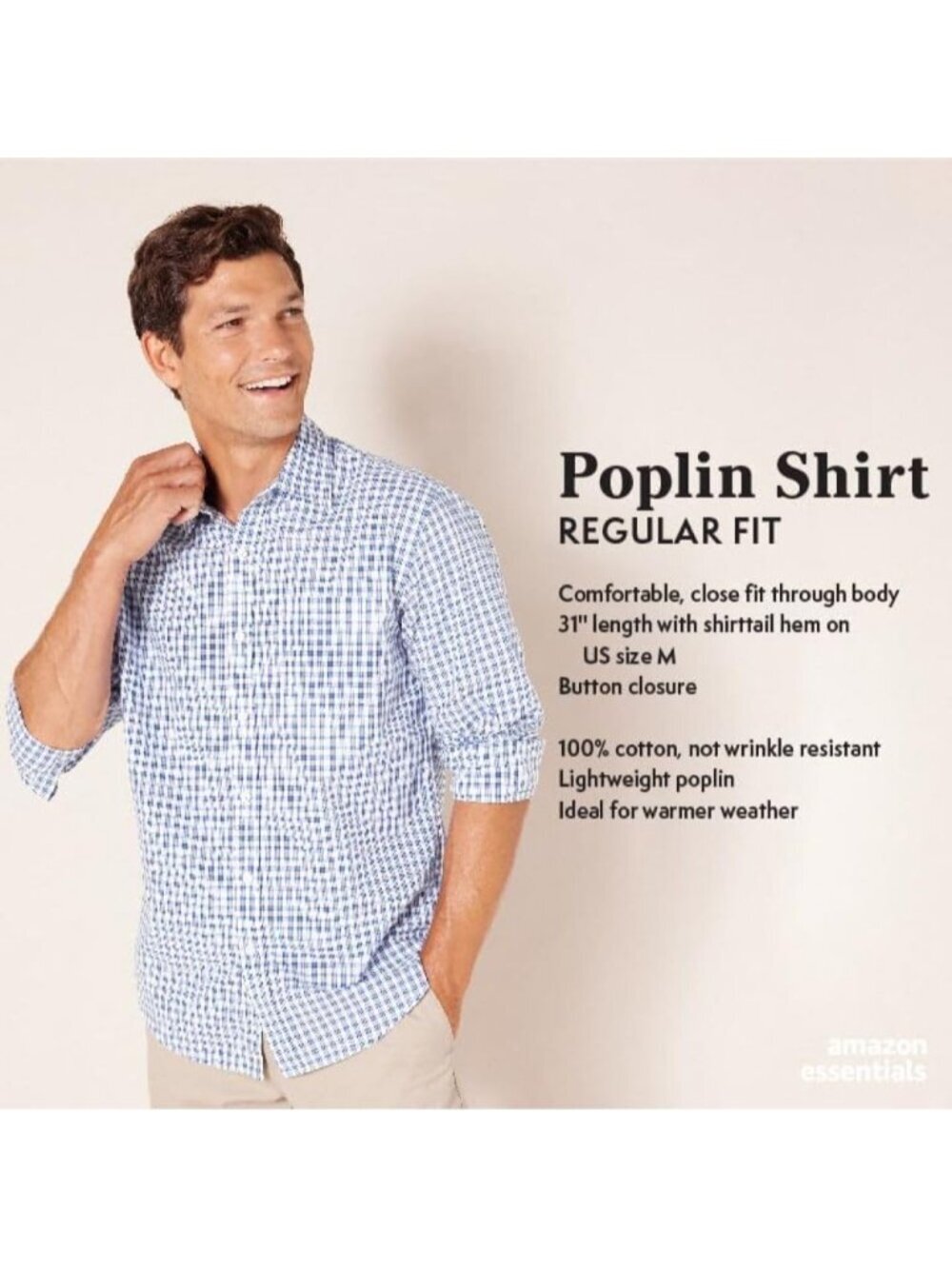 Men's Black 100% Cotton Imported Long-Sleeve Casual Poplin Shirt - Picture 2 of 6